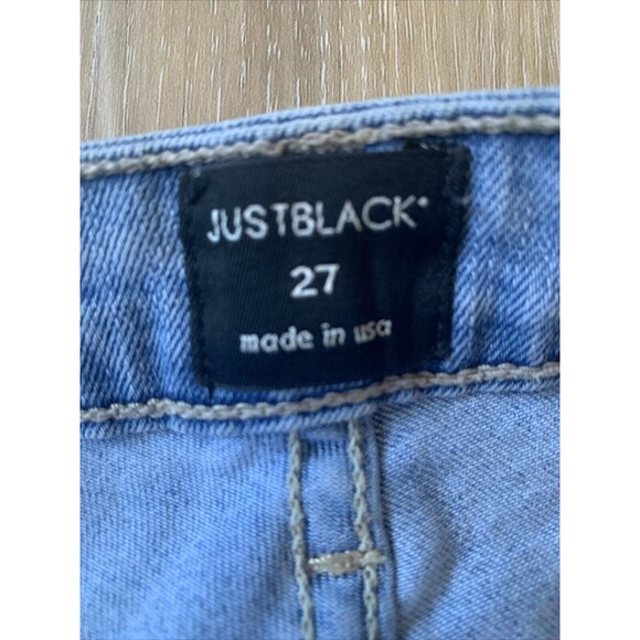 Just Black Denim (JBD) Ladies High Rise Button Fly Skinny Blue Jeans Size 27 - Picture 4 of 9